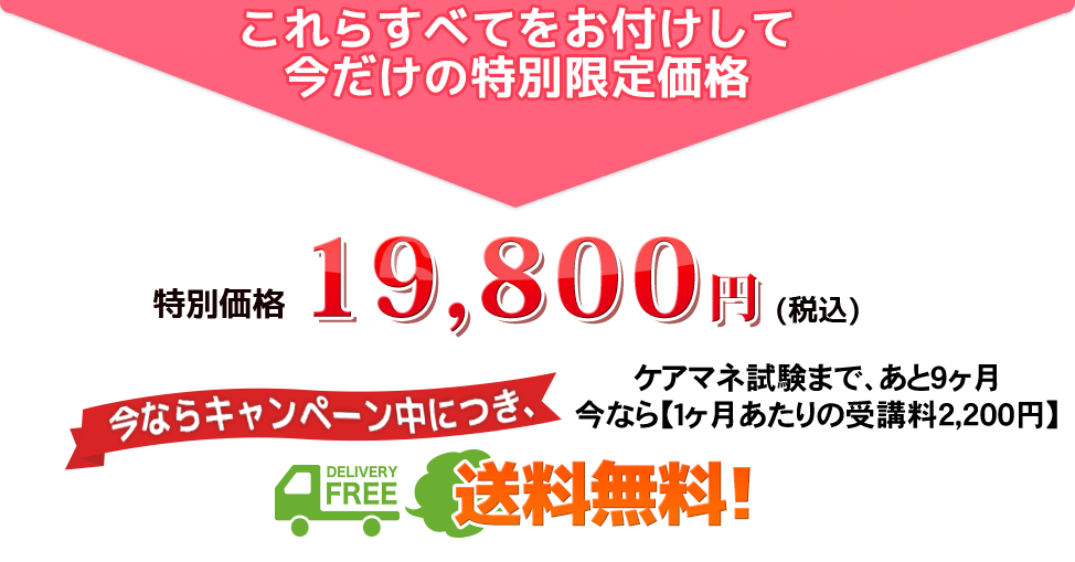これらすべてをお付けして今だけの特別限定価格